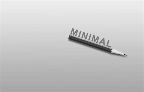 Wallpaper the inscription, minimalism, pencil, minimalism, the word ...