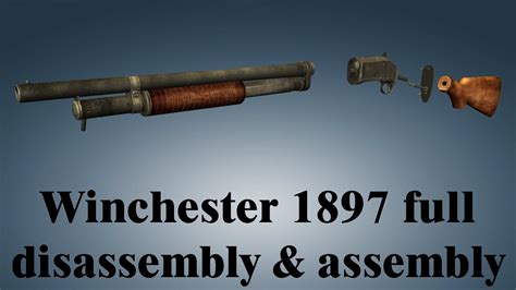 WINCHESTER MODEL 1897 SHOTGUN BREAK DOWN INSTRUCTION KIT Hunting Equipment Sporting Goods