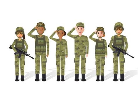 Military people. 547757 Vector Art at Vecteezy