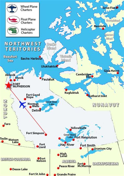 Charter Flights To Fort McPherson Northwest Territories /Charter Flight Network