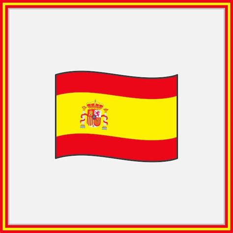 Premium Vector | Spain Flag Cartoon Vector Illustration Flag of Spain ...