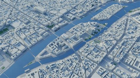 Paris City Map 3D Model - TurboSquid 1840493