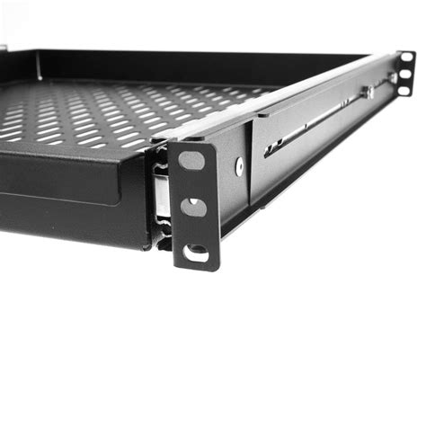 1U Vented Mountable Sliding Rack Shelf, 20 in