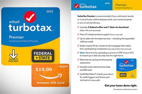 Don't Pay $115, Get TurboTax Premier 2022 + $10 Amazon Gift Card for $64.99 - Today Only - TechEBlog