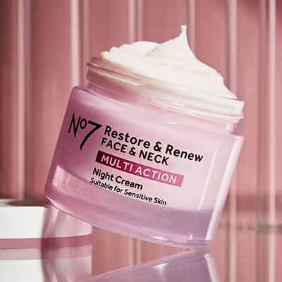 Free No7 Restore & Renew Multi Action Face & Neck Night Cream - Freebies Lovers