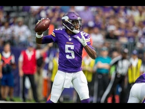 Teddy Bridgewater Highlights ᴴᴰ || "The Bounce Back" || Minnesota ...