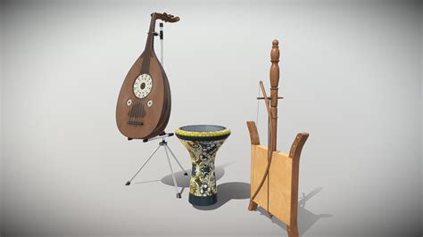 arabian musical instruments - Buy Royalty Free 3D model by omarme37 [ff009d1] - Sketchfab Store