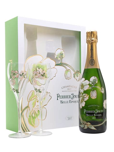 Perrier-Jouët Belle Epoque 2011 Champagne -2 Flutes Gift Set : The ...