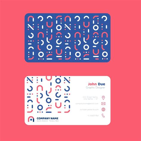 Modern Shapes Business Card Template 1249208 Vector Art at Vecteezy