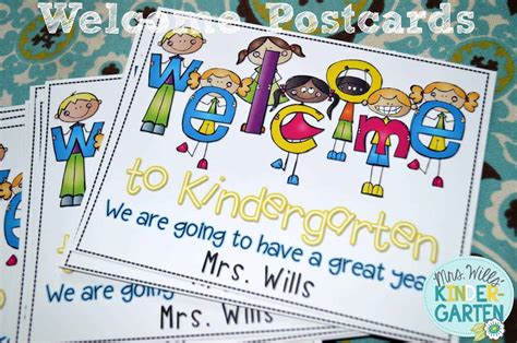 Welcome to My Class Postcard FREEBIE - Mrs. Wills Kindergarten