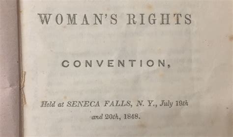 1848 Seneca Falls Woman's Rights Convention Declaration read by U.S. Congresswoman Rosa DeLauro ...