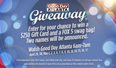 Fox5atlanta Good Day Atlanta Giveaway Contest