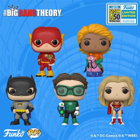 The Blot Says...: SDCC 2019 Exclusive The Big Bang Theory DC Comics Cosplay POP! Vinyl Figures ...