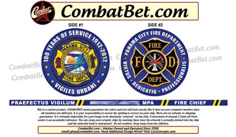 Custom Firefighter, EMS Challenge Coins - Fire Departments - Combatbet