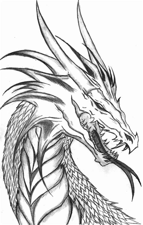 Evil Dragon Drawing Creative Art - Drawing Skill