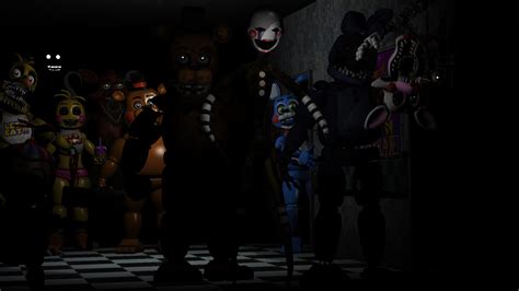 Fnaf 2 office hallway render by forsharks2232 on DeviantArt