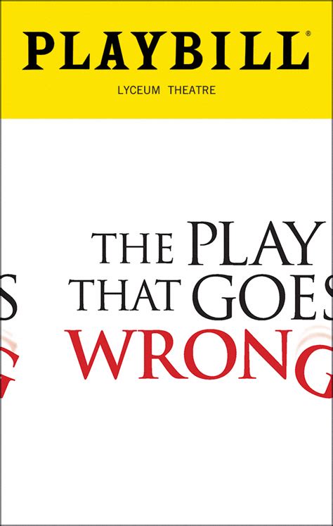 The Play That Goes Wrong (Off-Broadway, New World Stages Stage IV, 2019) | Playbill