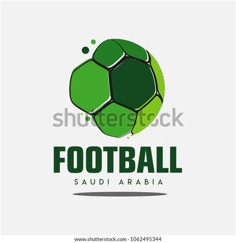 Football Saudi Arabia Logo Vector Template Stock Vector (Royalty Free ...