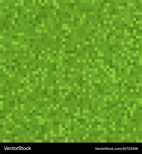 Pixel grass texture background green retro square Vector Image