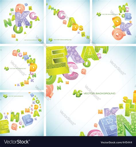 Letters abstract background Royalty Free Vector Image