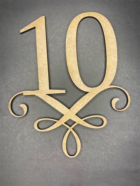 Number 10 Cake Topper – C 3D Concepts