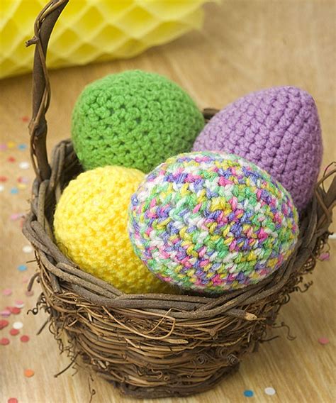 Free Easter Eggs Crochet Pattern from RedHeart.com