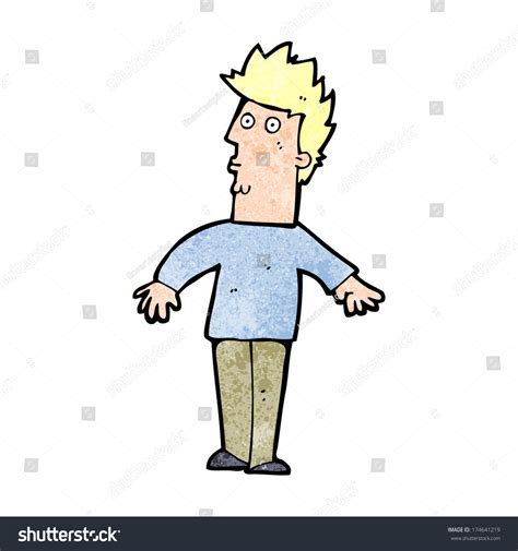 Cartoon Surprised Man Stock Vector (Royalty Free) 174641219 | Shutterstock