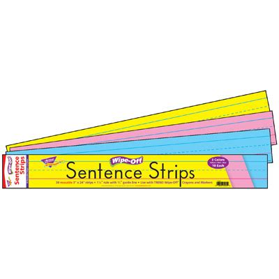 Multicolor Sentence Strips – The Teacher's Trunk