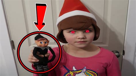 Mean Elf Is Controlling Carlie! She's Turning Into An Elf! Mean Elf On The Shelf Returns! - YouTube