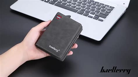 Mens Medium Size Leather Wallet Credit Card Holder Baellery Zipper ...