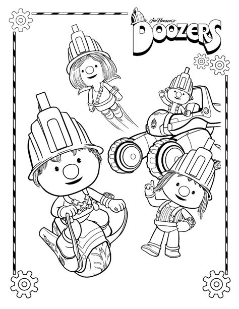 The Doozers Characters Coloring Page - Free Printable Coloring Pages for Kids