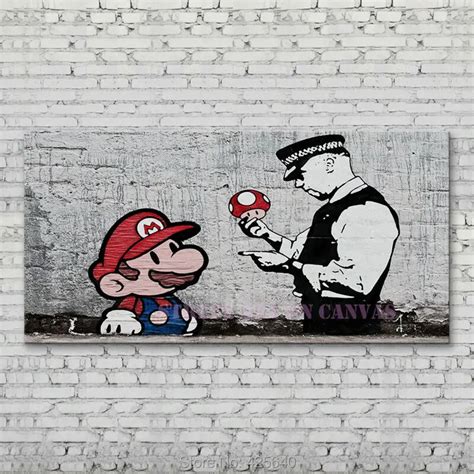 Banksy Graffiti,pop Art Street art on canvas,Poster and Print,Wall pictures for living room Home ...