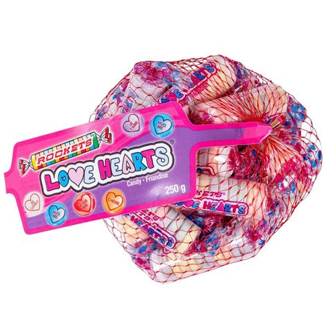 Rockets Love Hearts Candy, 250-g | Party City