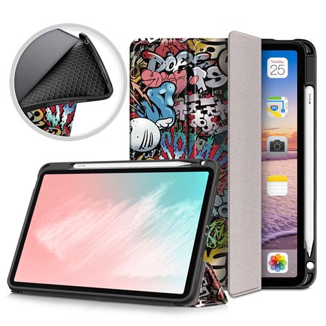 Dteck Case for New iPad Air 5 (2022) & iPad Air 4th Gen 2020 10.9 inch, Tri Fold Standing Cover ...