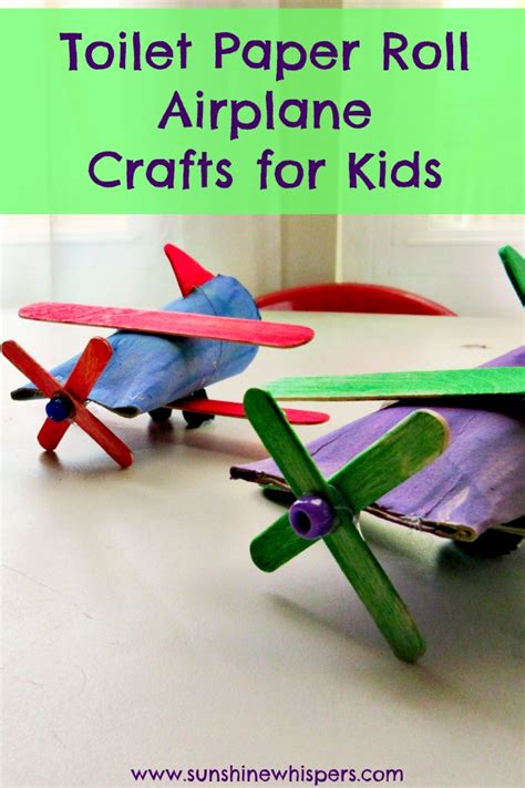 Toilet Paper Roll Airplane Crafts for Kids