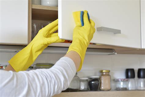 How to Clean Sticky Grease off Kitchen Cabinets | Ovenclean