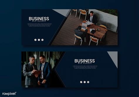 Business website banner design vector set | free image by rawpixel.com ...