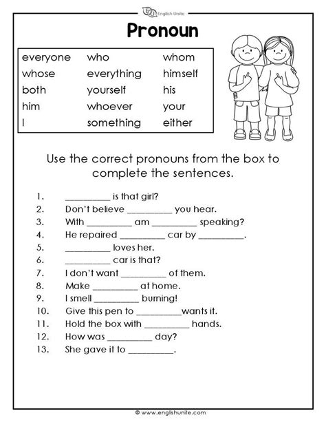 Pronouns Worksheet 3 | Pronoun worksheets, Grammar worksheets, Parts of speech worksheets