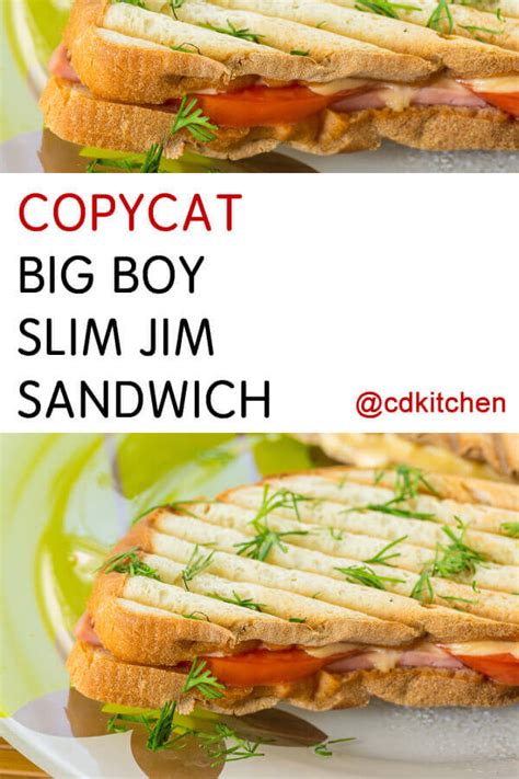 Copycat Big Boy Slim Jim Sandwich Recipe | CDKitchen.com