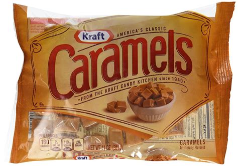 Kraft America's Classic Individually Wrapped Candy Caramels (11 oz Bag ...