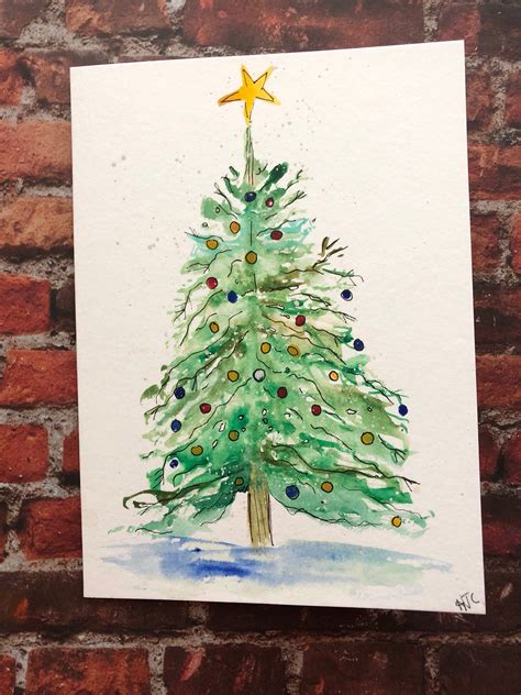 Christmas Card Watercolor 2024 Romantic Gifts For Wife Christmas 2024 - Christmas 2024