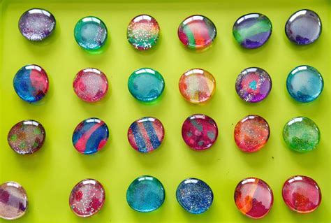 Holly's Arts and Crafts Corner: Craft Project: DIY Nail Polish Wash Necklaces & Magnets Gem ...