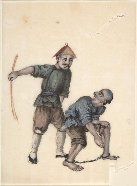 Anonymous, Chinese, 20th century | Chinese coolies and slaves in chains | The Metropolitan ...