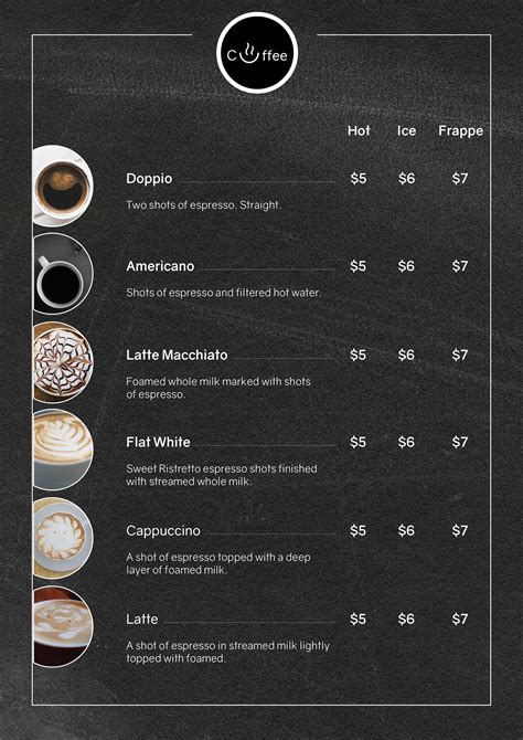 Coffee Menu Flyer Template by KAterPorsche | Codester