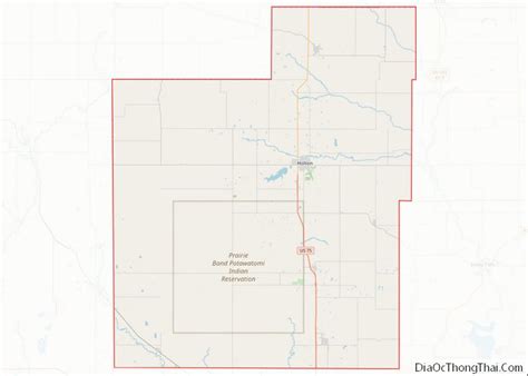 Map of Jackson County, Kansas