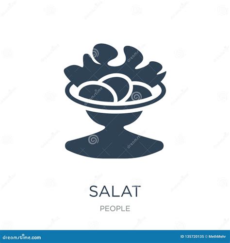 Salat Icon in Trendy Design Style. Salat Icon Isolated on White ...