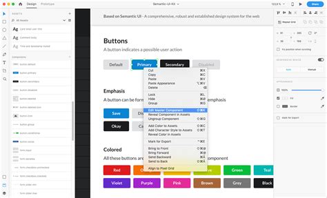 Design Systems Semantic UI Kit for Adobe XD :: Behance