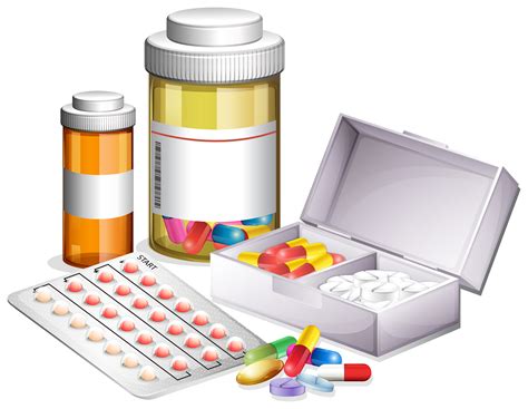 Variety of different medicine 299215 Vector Art at Vecteezy