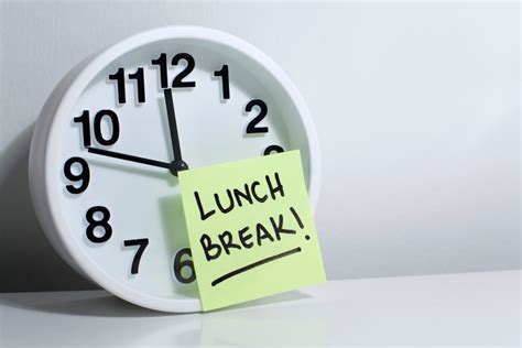 Some employees feel guilty about taking a lunch break despite federal rules