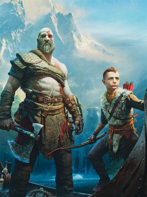 Artwork Kratos and Atreus | God of War | SIE Santa Monica Studio | Cook and Becker